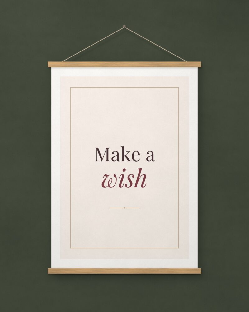 Make a Wish Print – A4