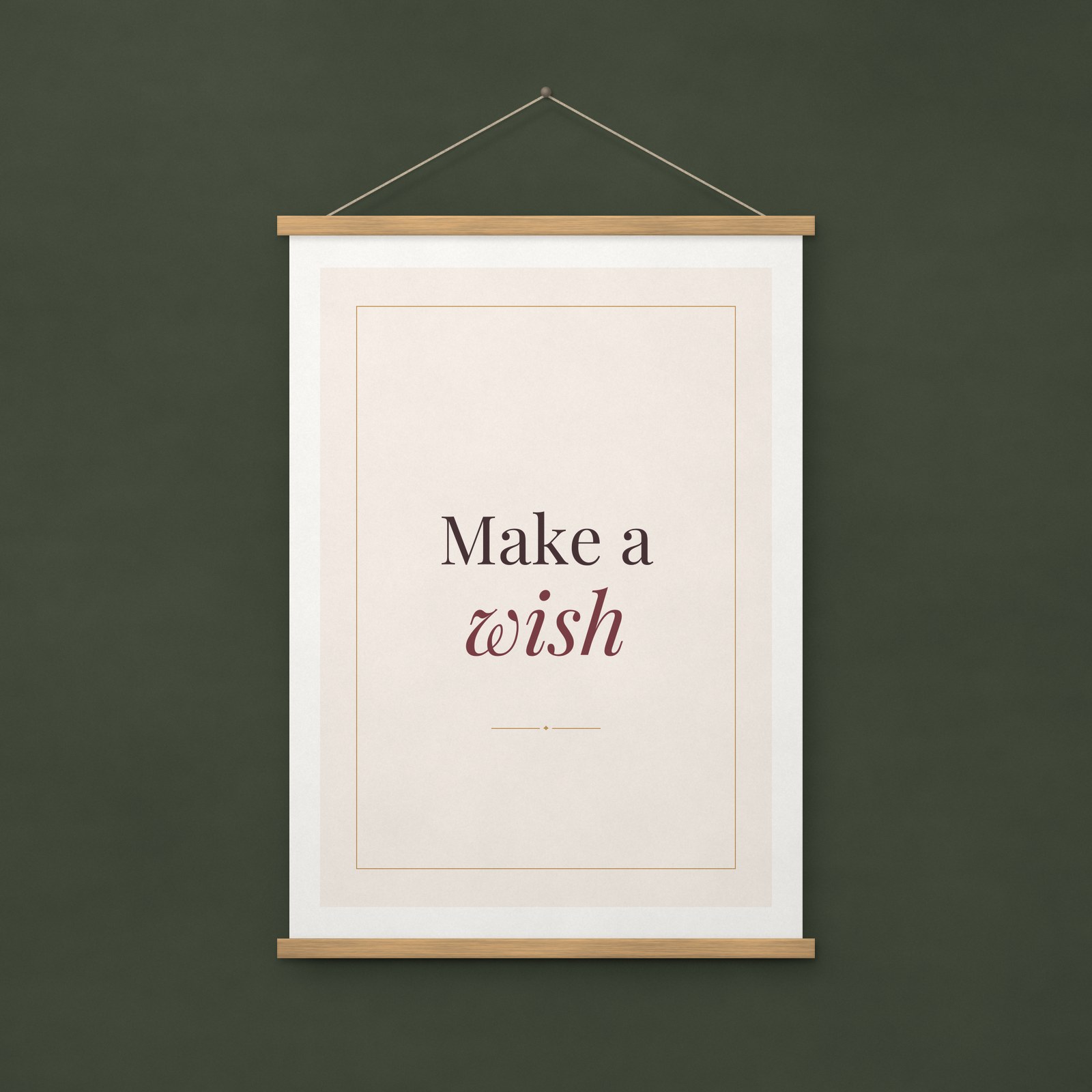 Make a Wish Print – A4