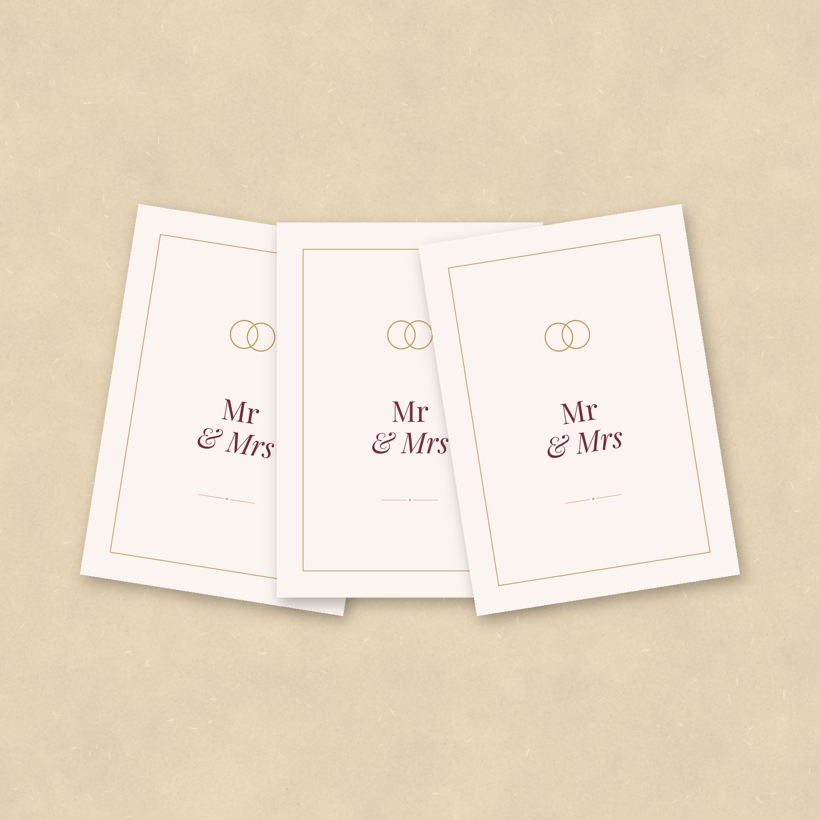 Mr & Mrs Cards, Set of 10