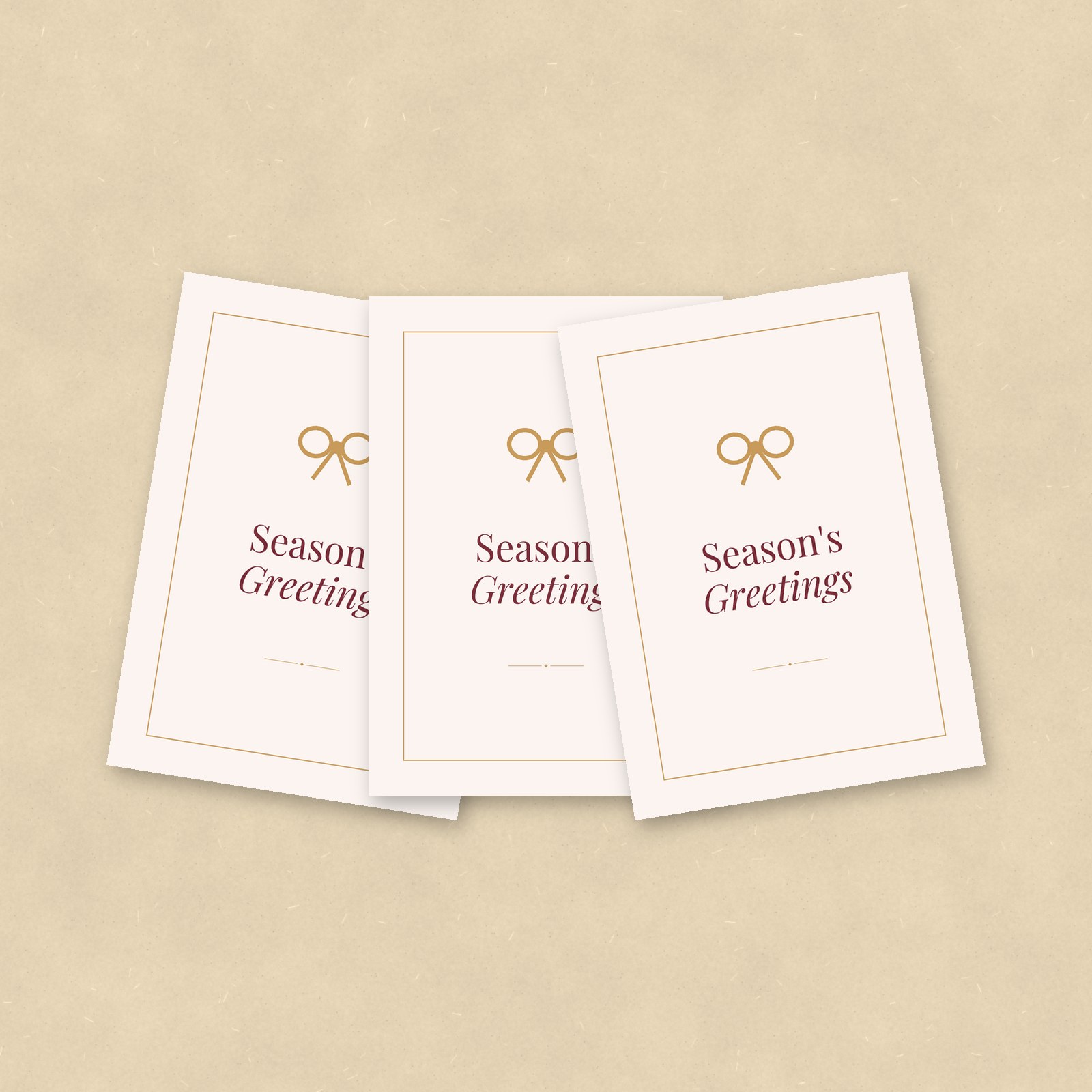Season's Greetings Cards, Set of 10