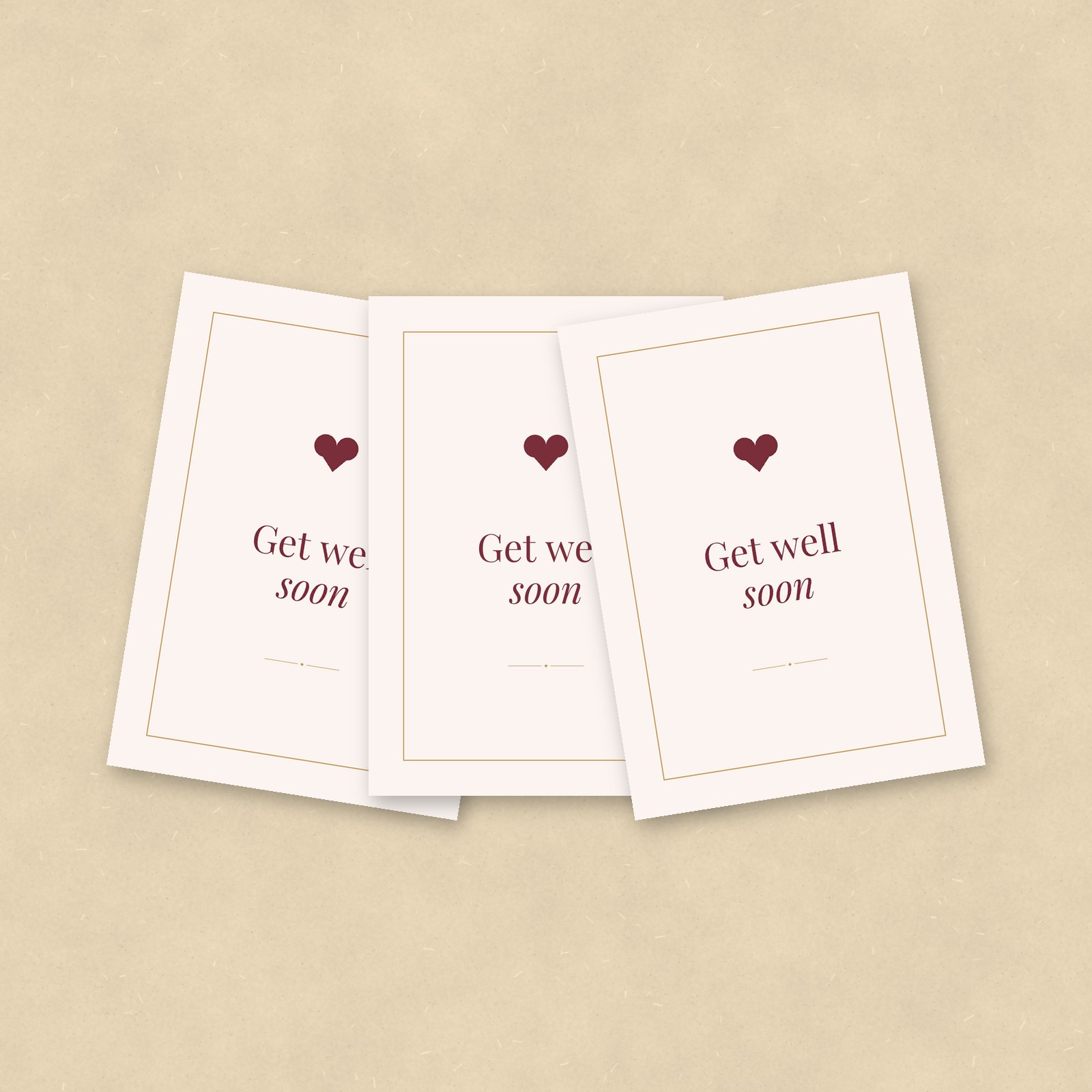Get Well Soon Cards, Set of 10