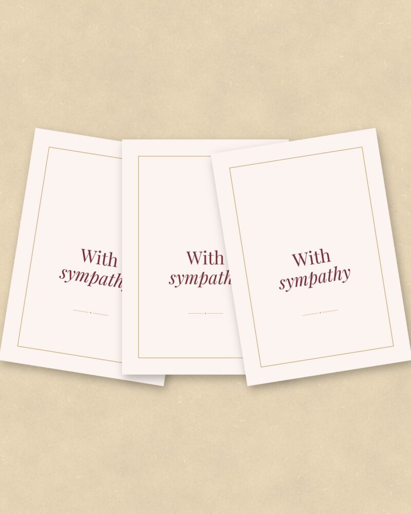 With Sympathy Cards, Set of 10