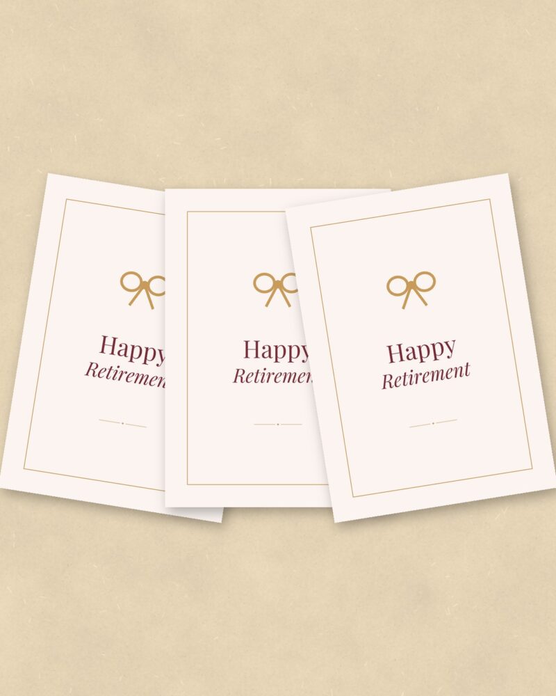Happy Retirement Cards, Set of 10