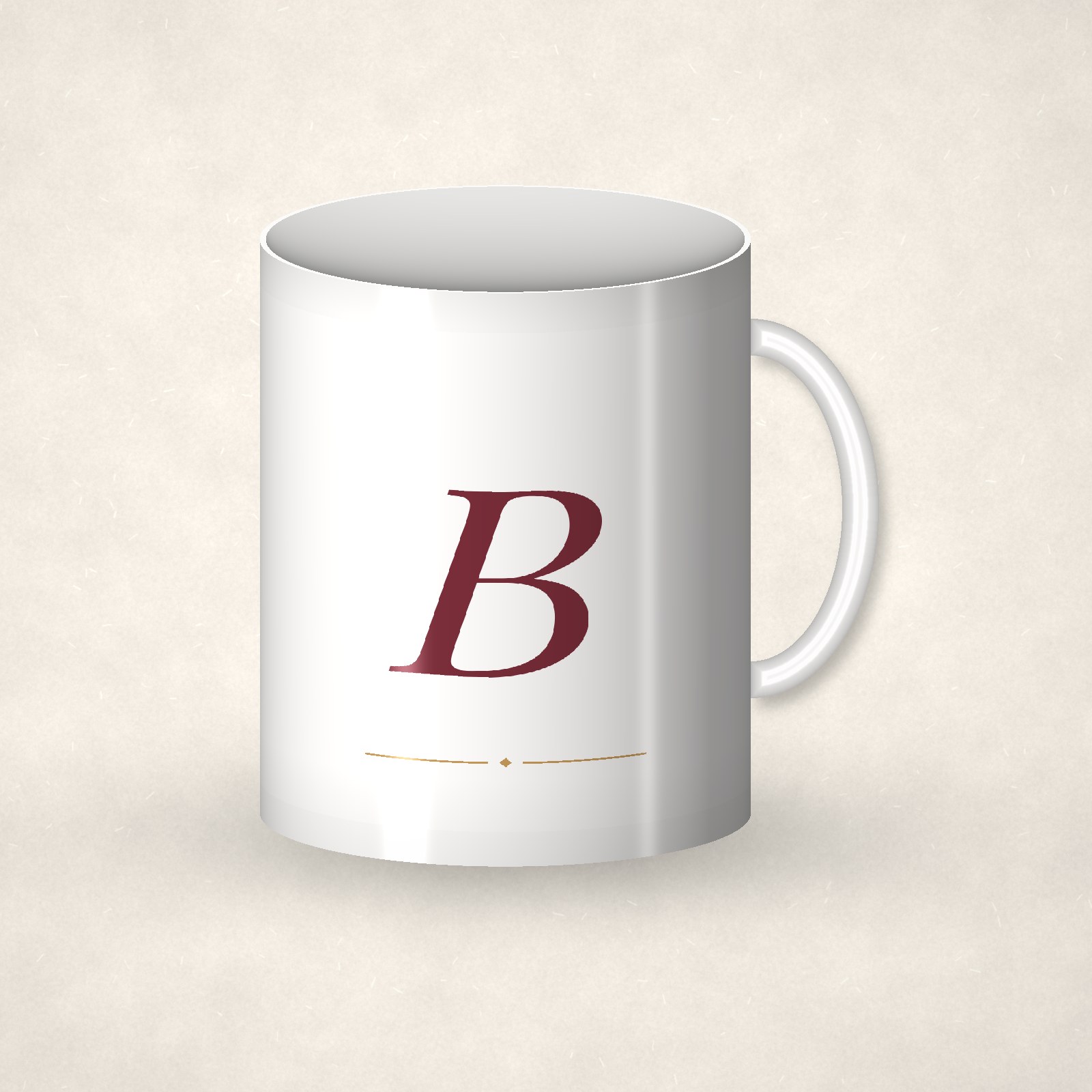 Monogram Mug – B
