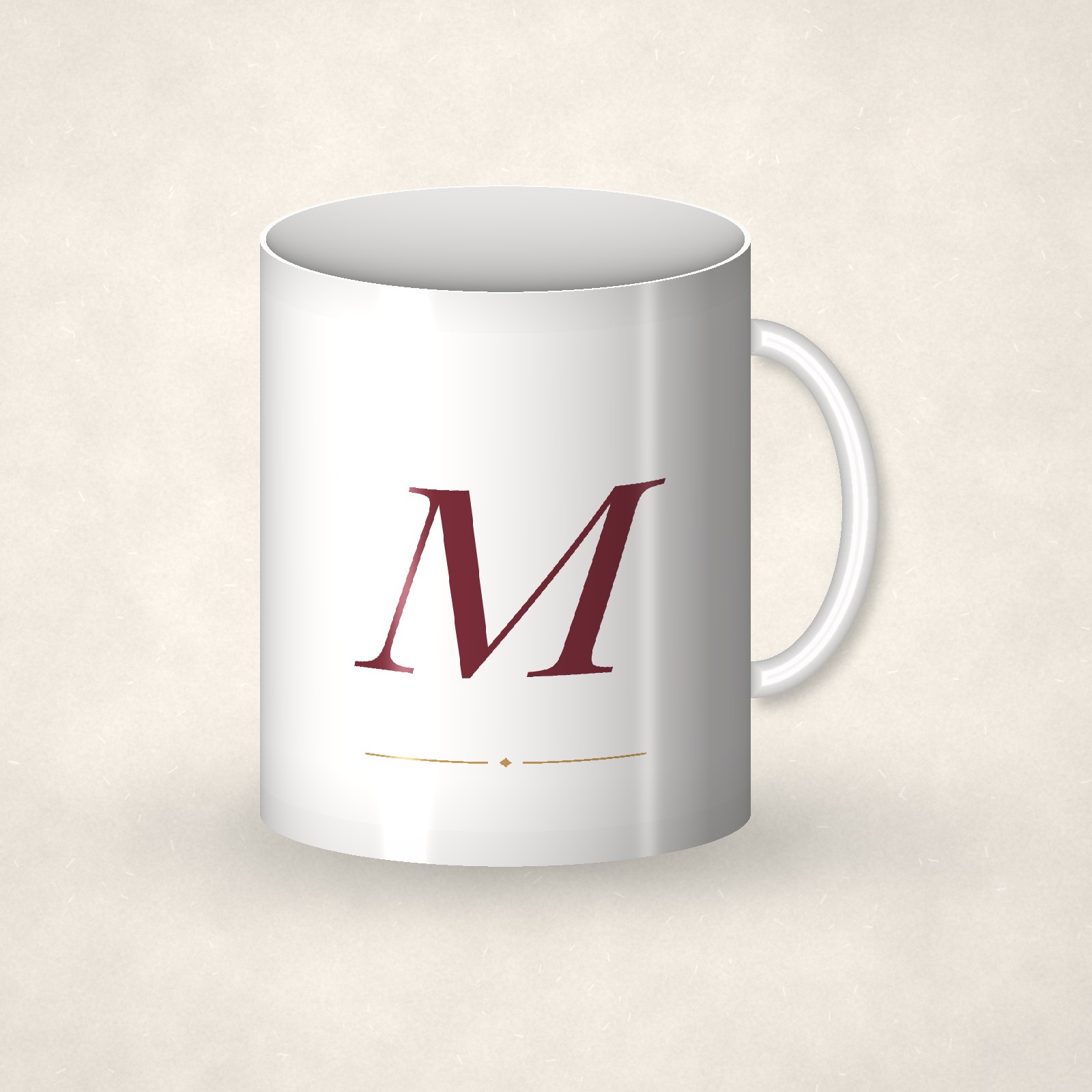 Monogram Mug – M
