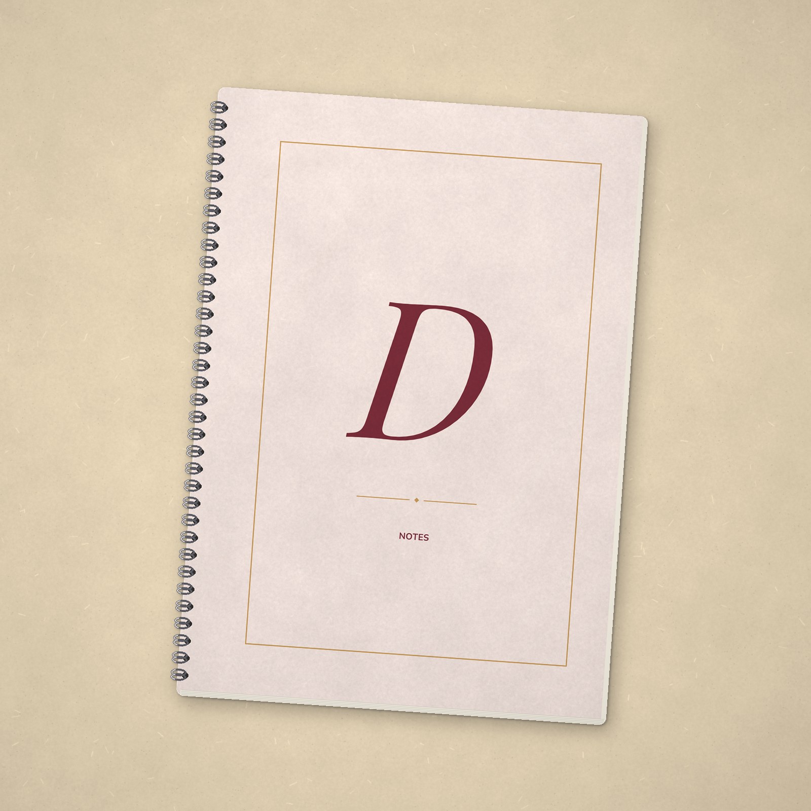 Monogram Notebook – D