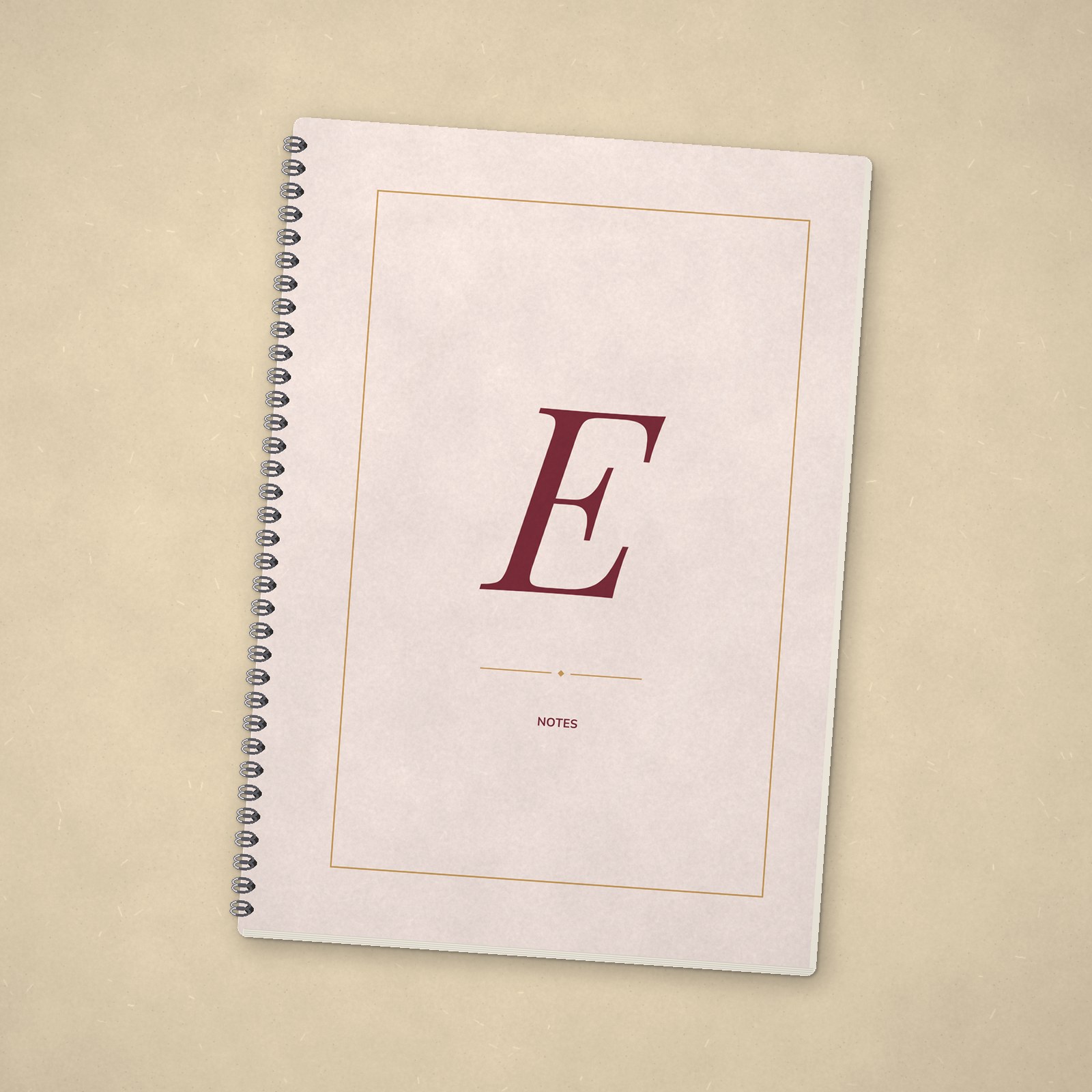 Monogram Notebook – E