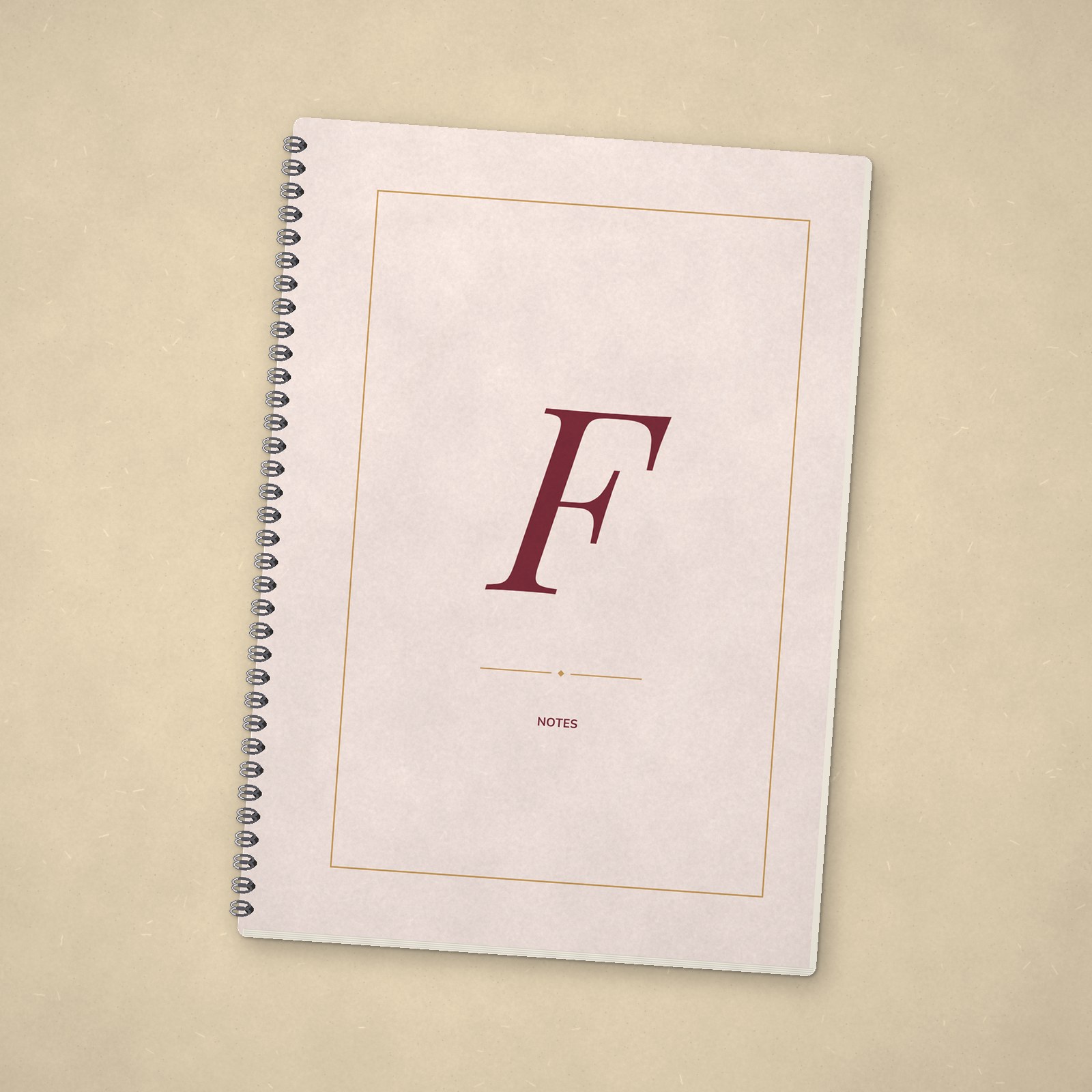 Monogram Notebook – F