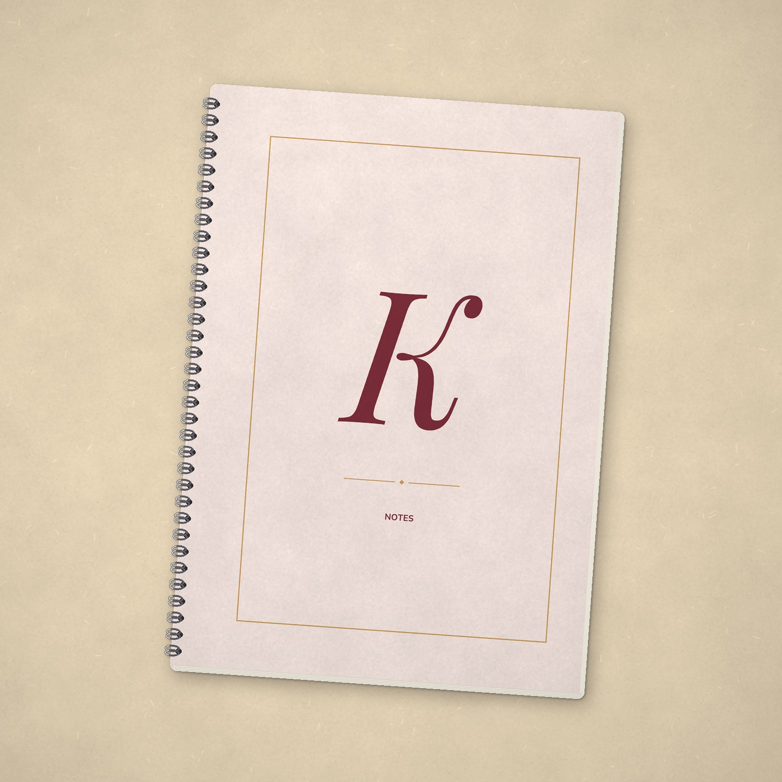Monogram Notebook – K