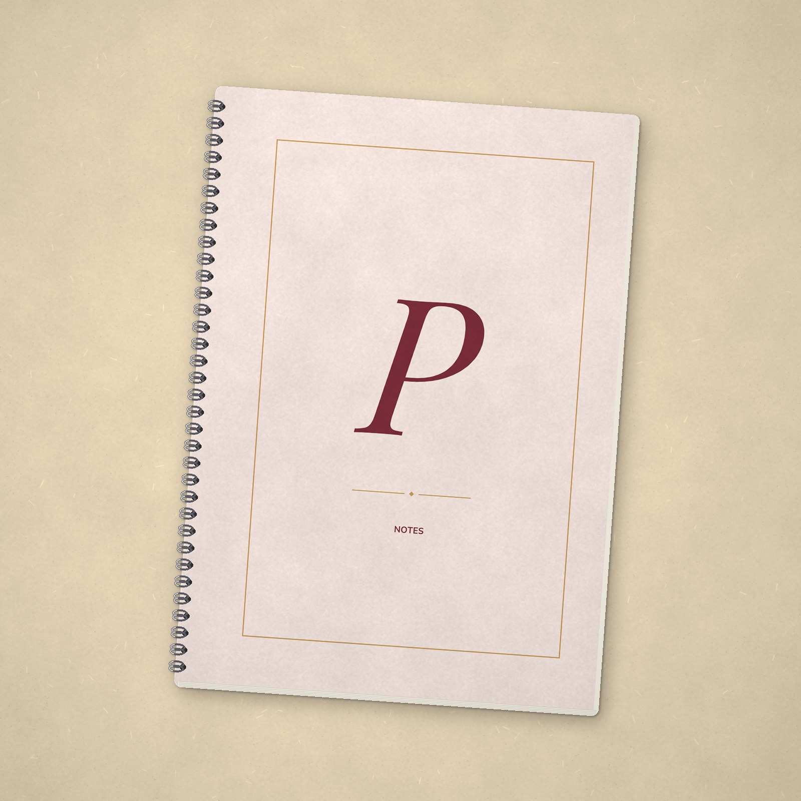 Monogram Notebook – P