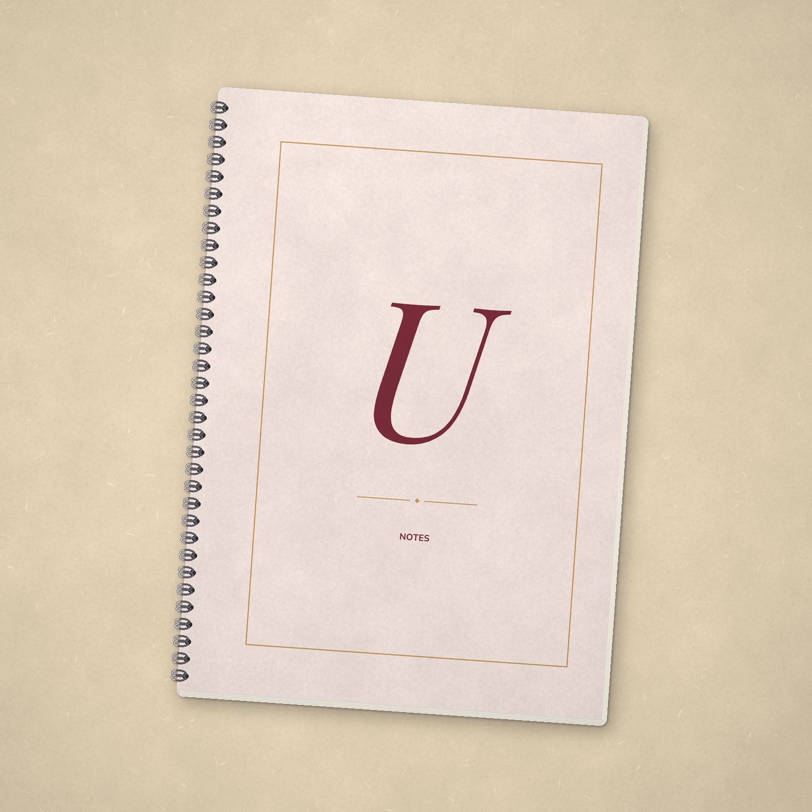 Monogram Notebook – U