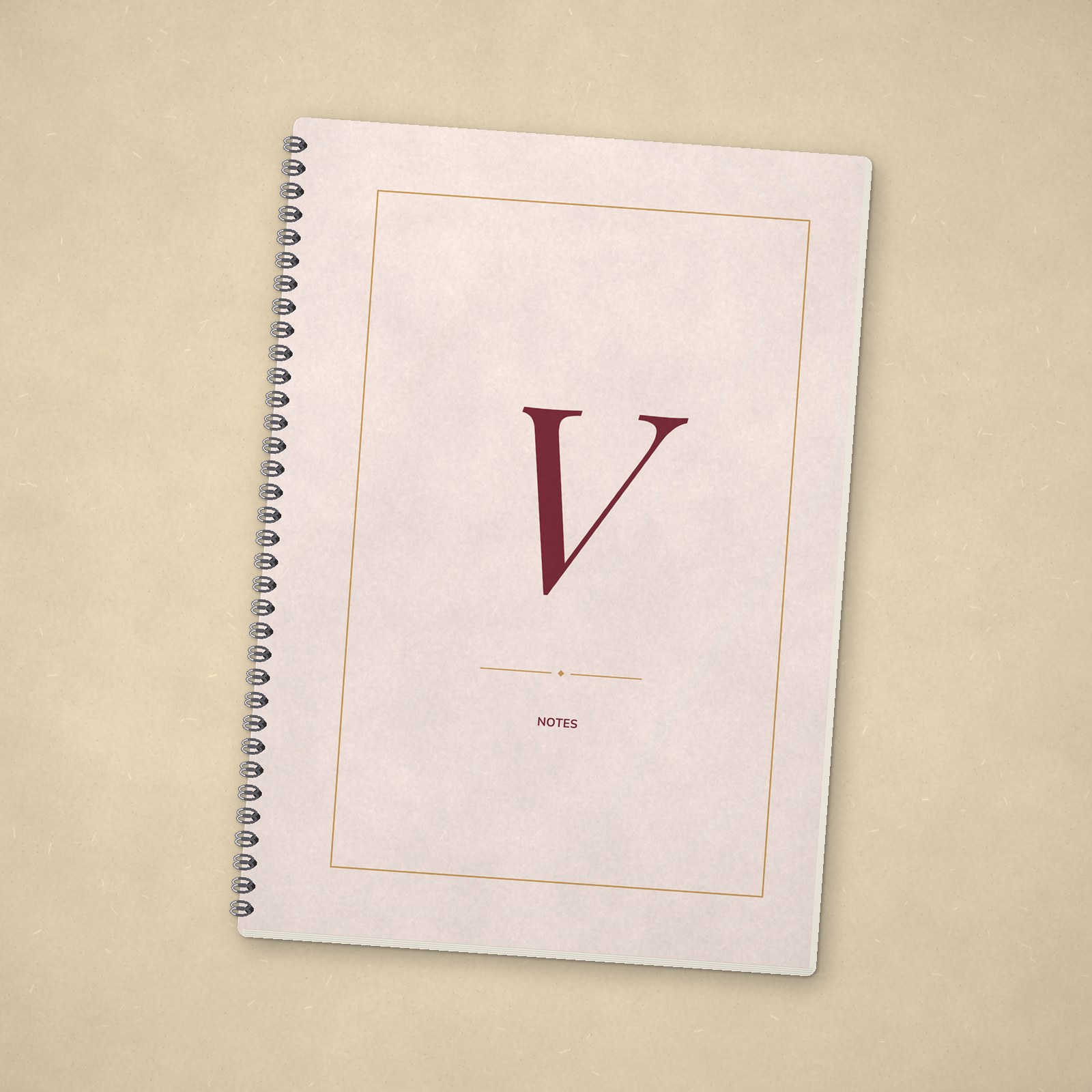 Monogram Notebook – V