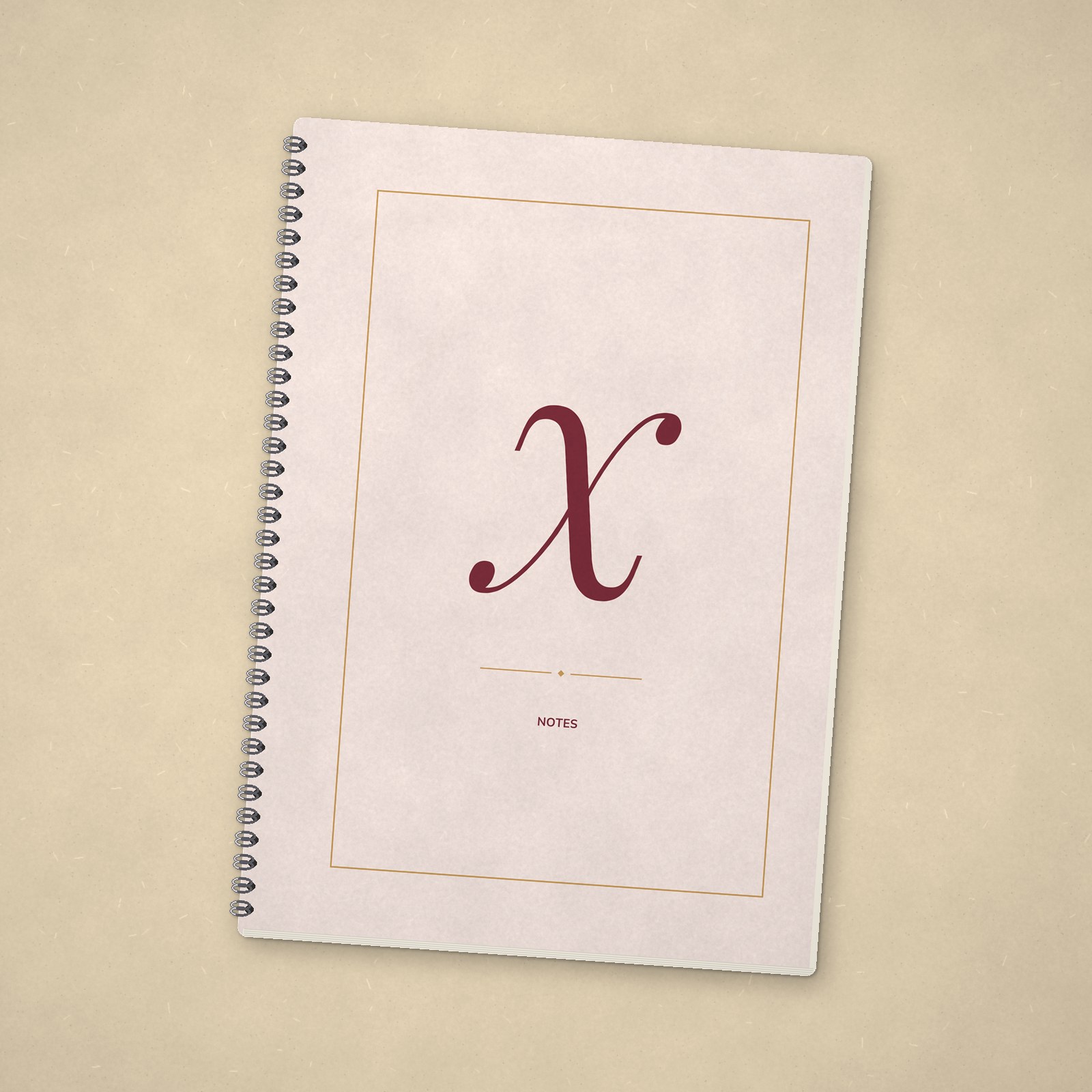Monogram Notebook – X