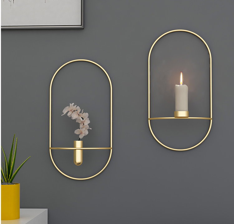 Brass Wall Candle Holder