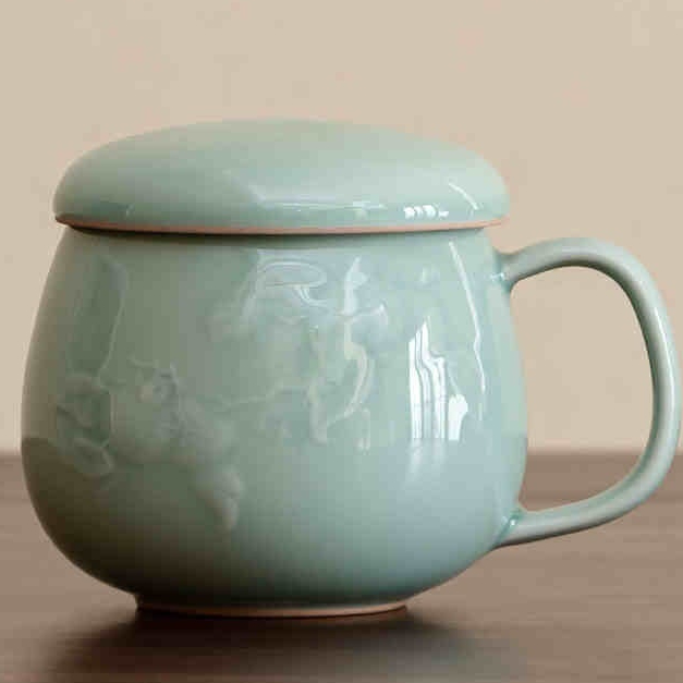 Celadon Tea Mug with Infuser