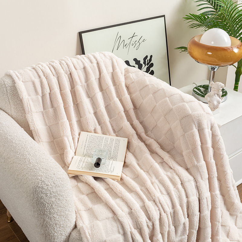 Checked Jacquard Blanket