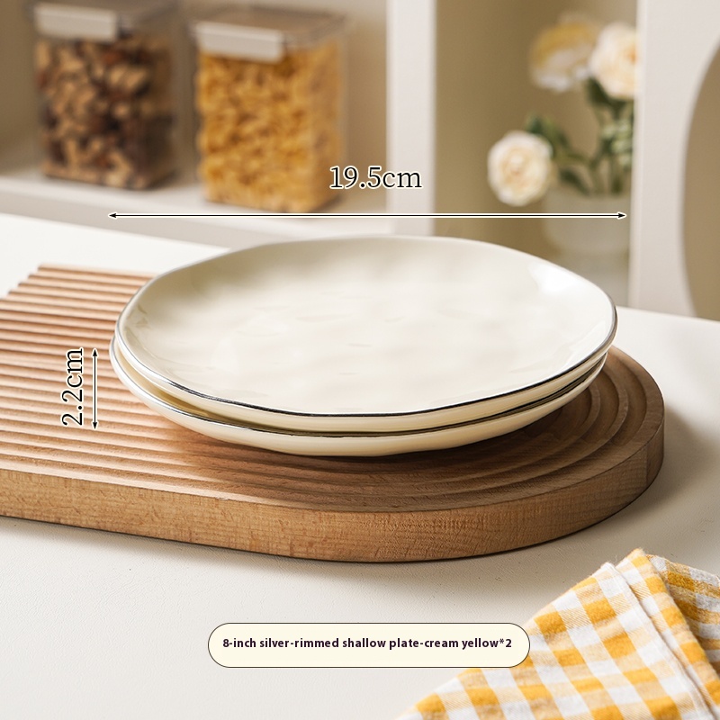 Cream Serving Plate