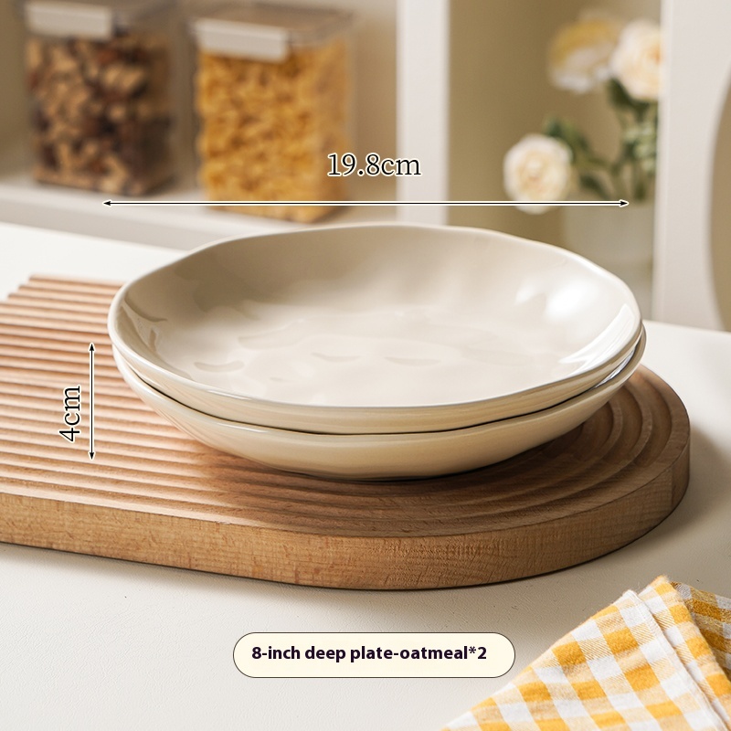 Cream Serving Plate