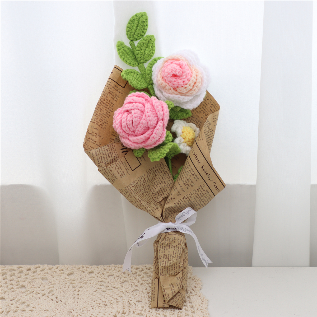 Crochet Rose Bouquet