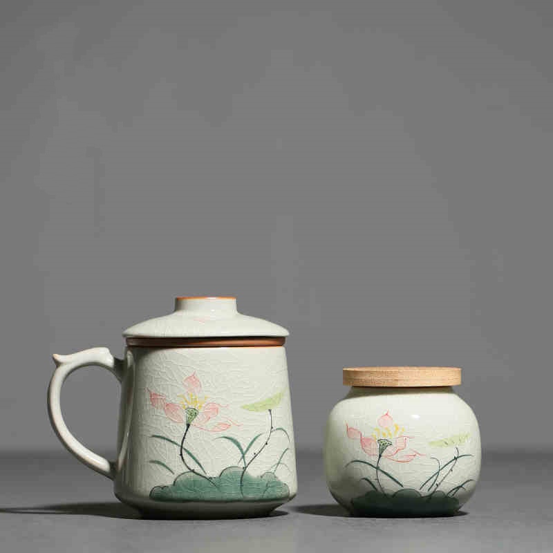 Lotus Tea Mug with Infuser