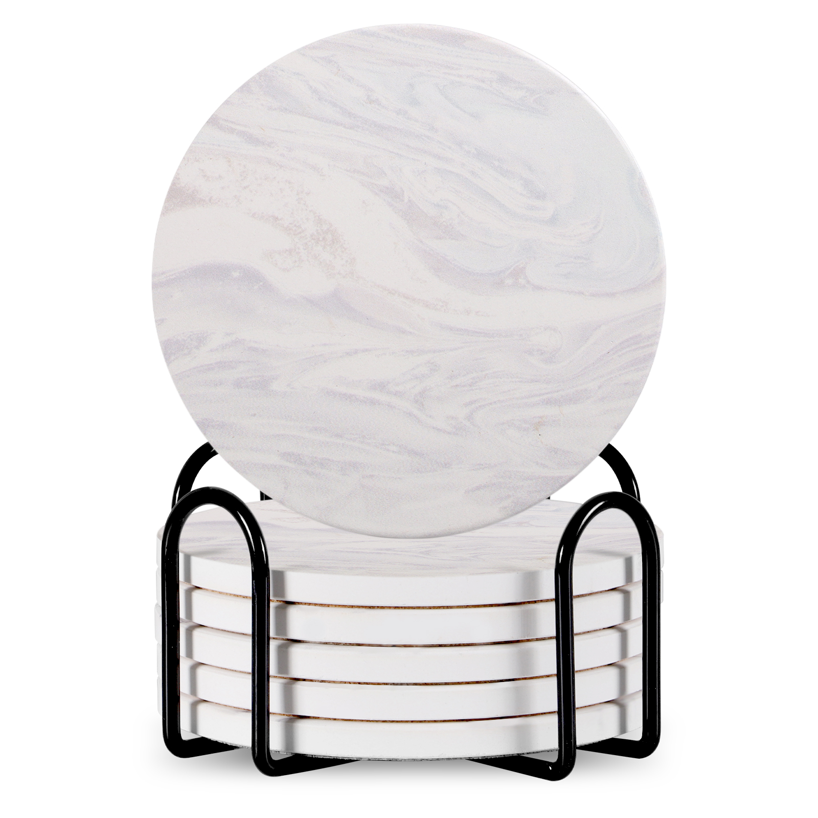 Marble-Look Coaster Set