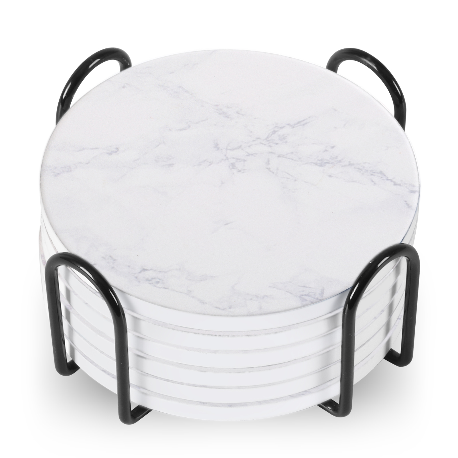 Marble-Look Coaster Set