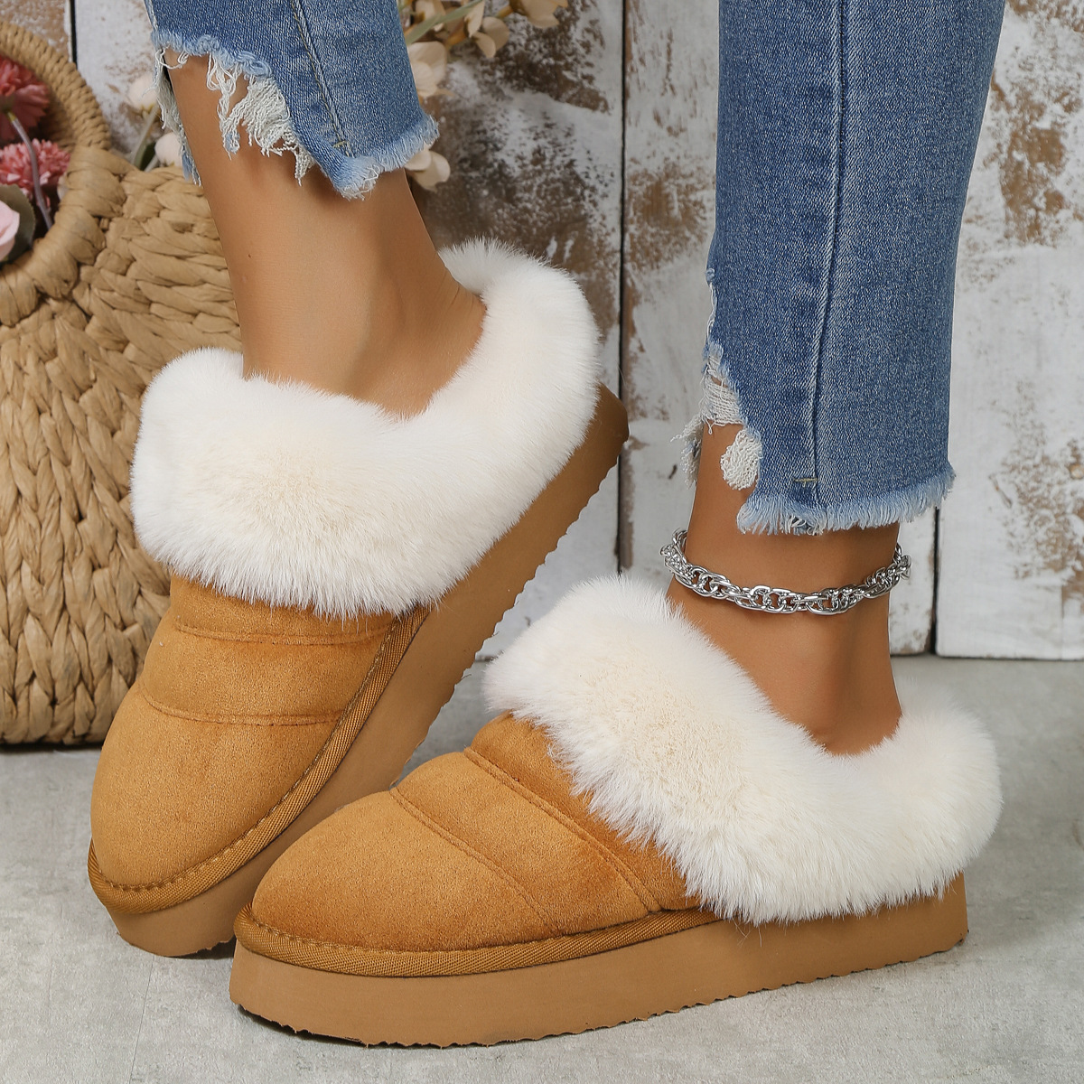 Plush Lined Slippers