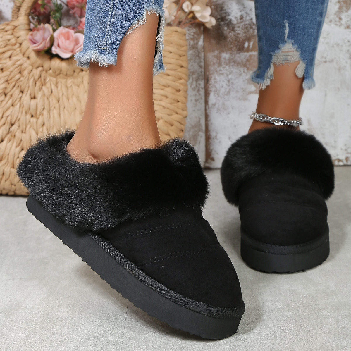 Plush Lined Slippers
