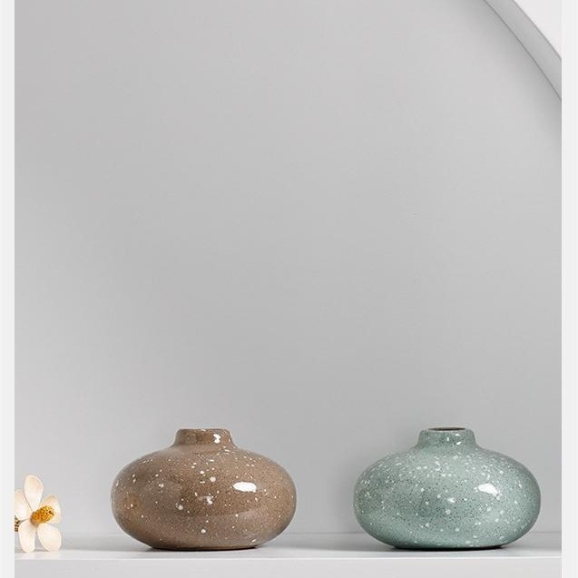 Round Ceramic Vase