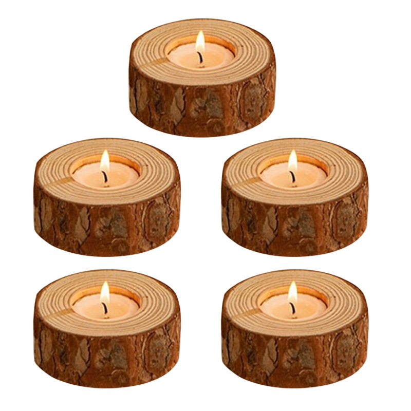 Wooden Candle Holder
