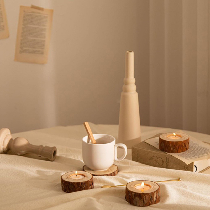 Wooden Candle Holder