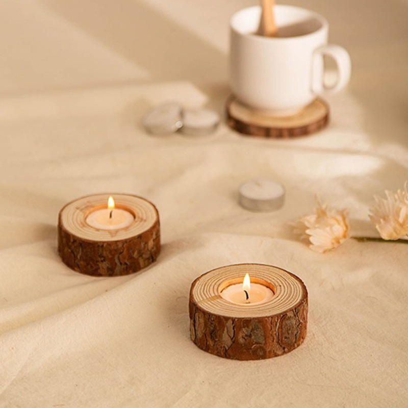 Wooden Candle Holder